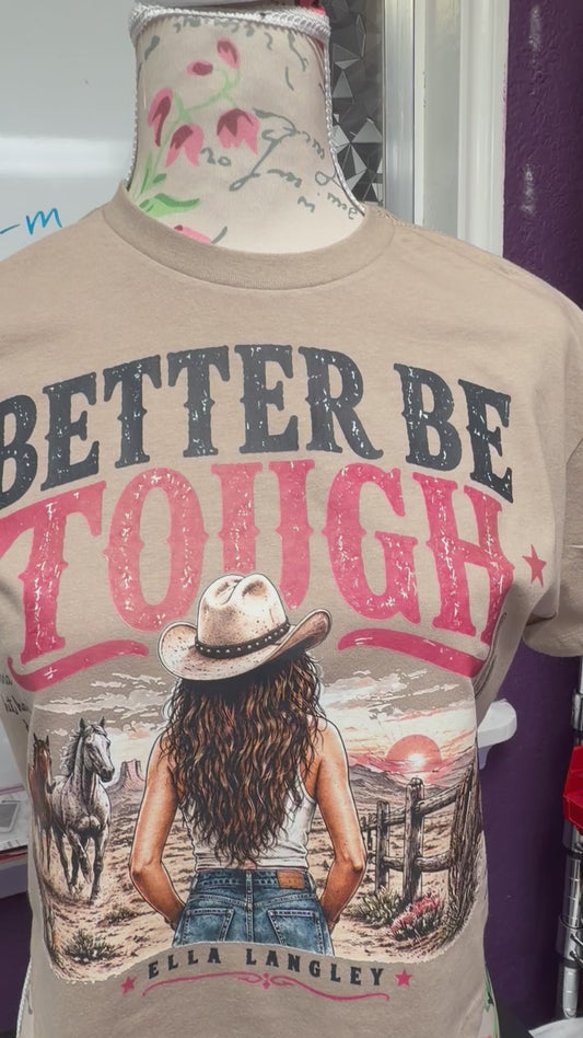 Be Tough beige crop top